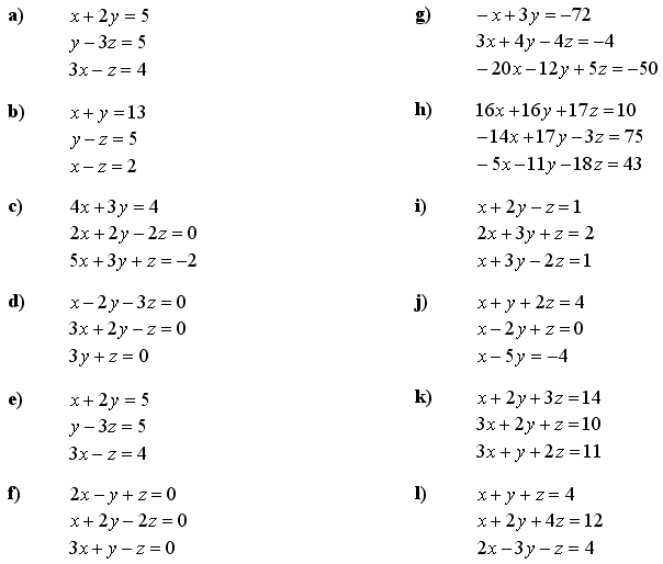 Soustavy lineárních rovnic a nerovnic - Příklad 3 - Zadání